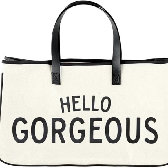 Hello Gorgeous Canvas Tote Bag - Picture 1 of 2